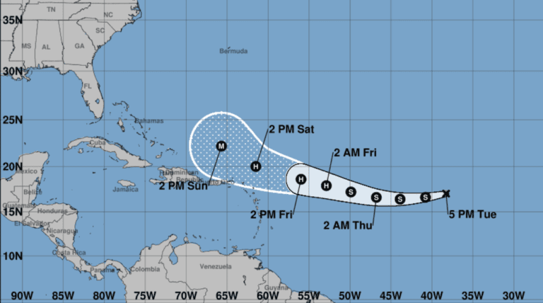 Tropical Storm Erin May Track Close to USVI, Puerto Rico; Forecast Still Uncertain